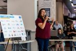 Development Manager Maggie Gray at a campaign rally to raise money for United Way through Workplace Campaigns